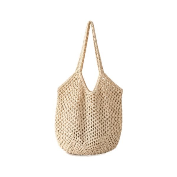 Boho Crochet Mesh Tote Bag