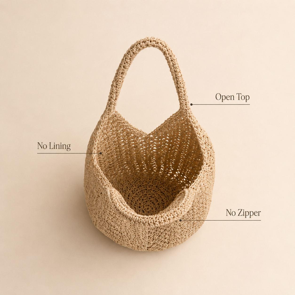 Slouchy woven hobo shoulder tote bag 4