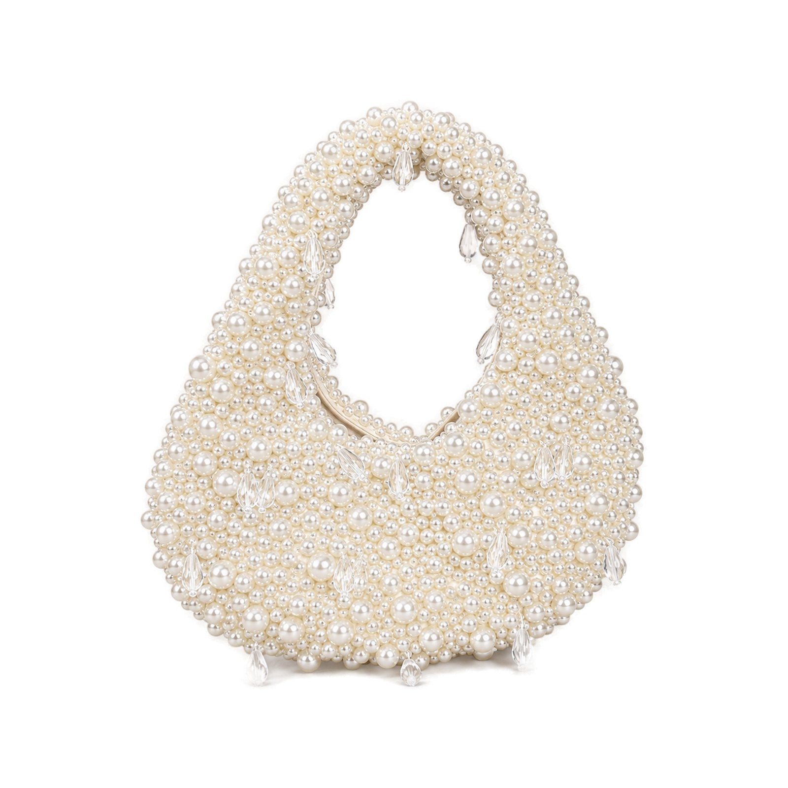 Pearl Beaded Evening Shoulder Bag
