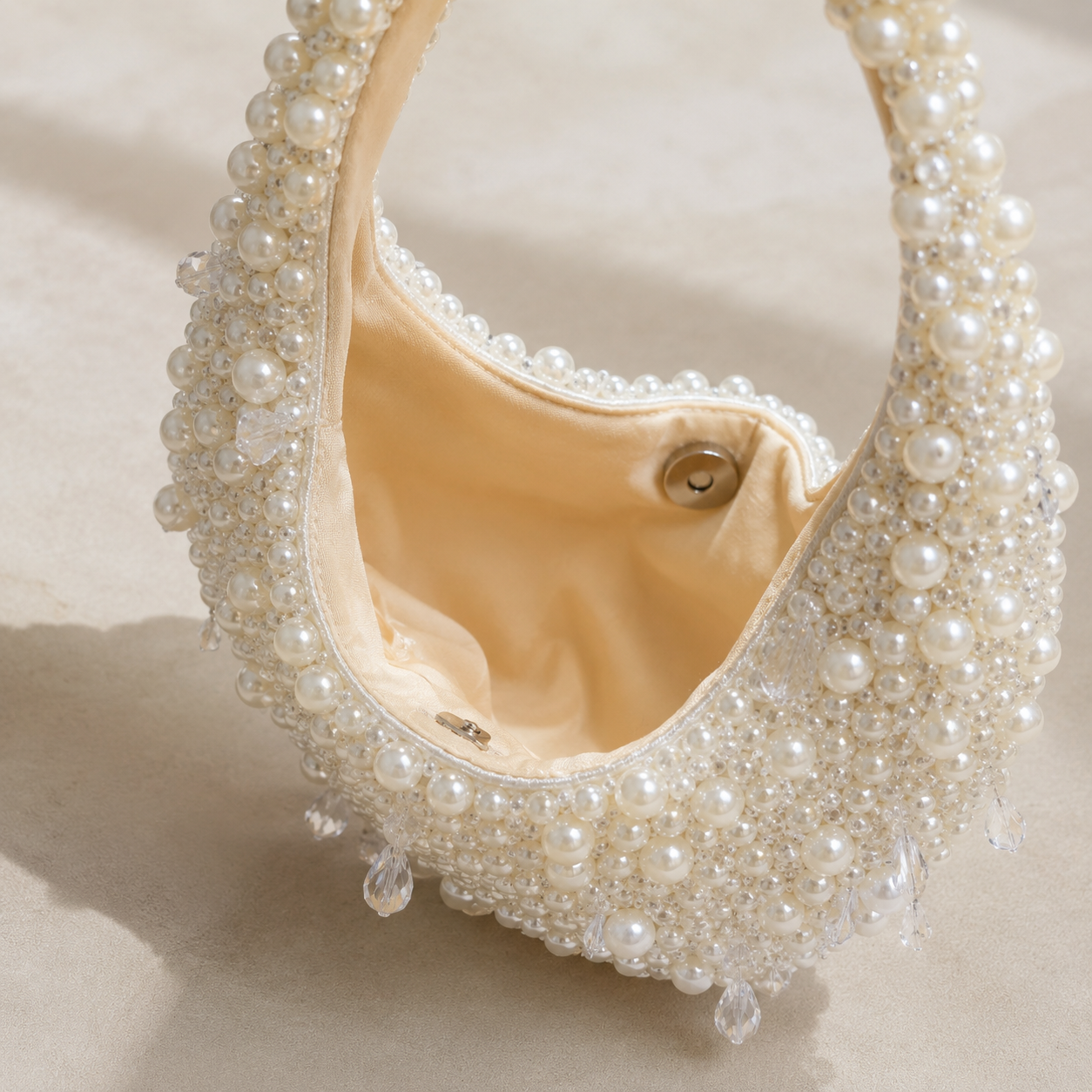 Pearl Beaded Evening Shoulder Bag - Image 6