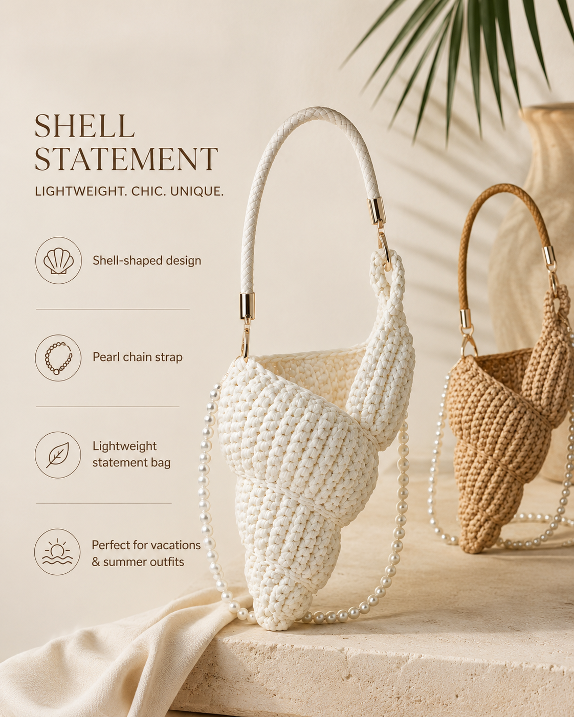 Twisted Crochet Mini Shoulder Bag - Image 9