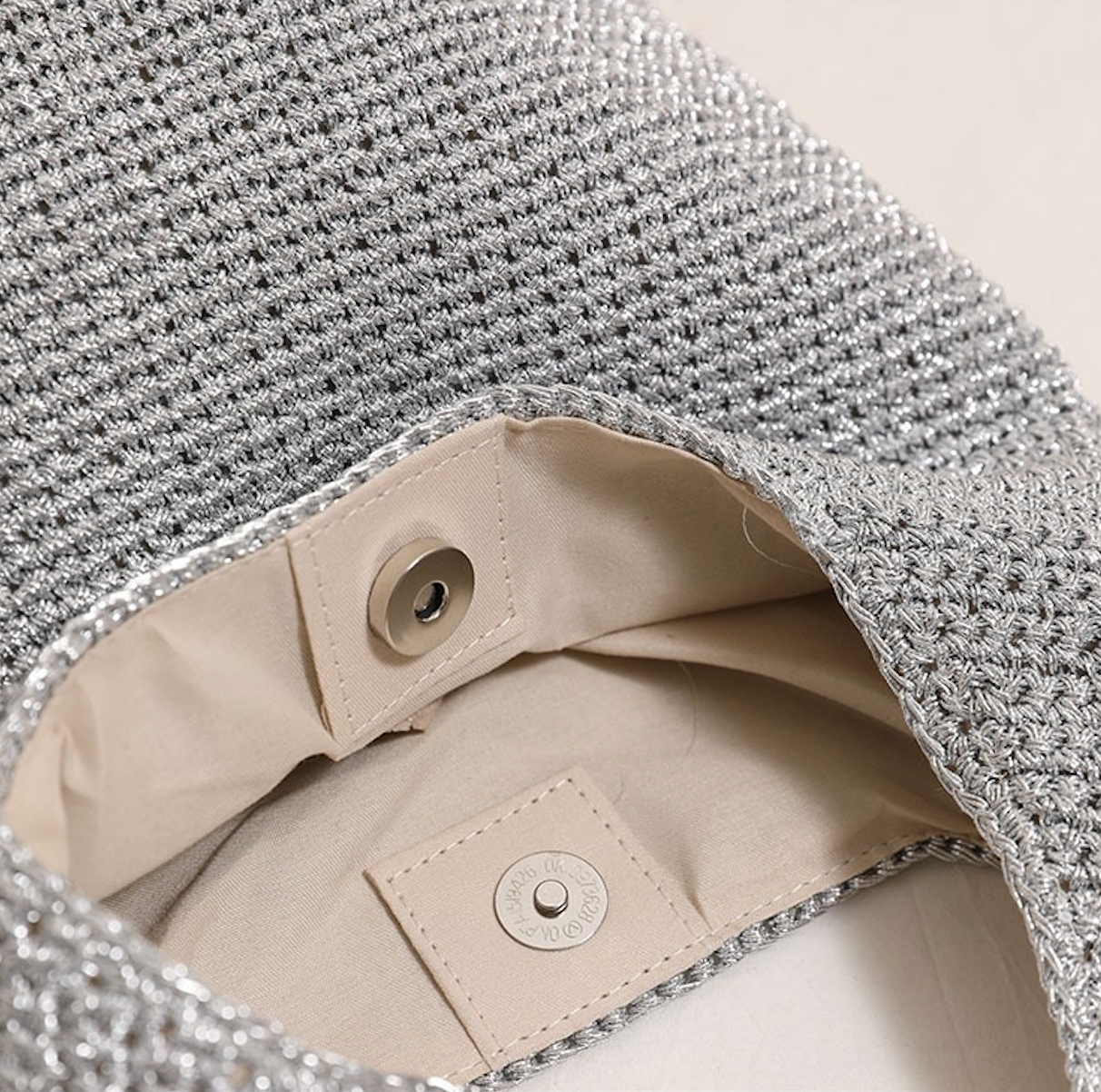 Minimal Crochet Hobo Shoulder Bag - Image 7