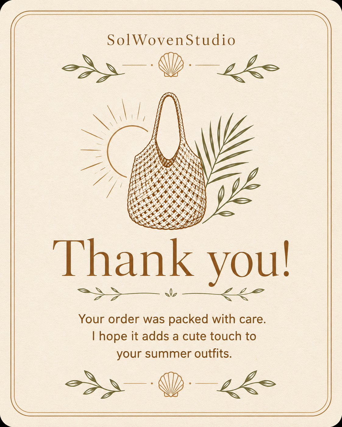Thank You Card Front